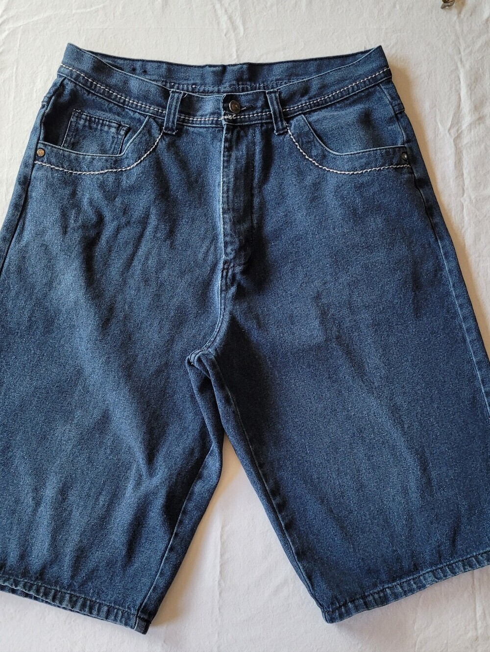Kani Gold Vtg Men  Blue Denim Shorts Size 34